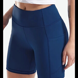 YOGA Women's Naked  Feeling Biker Shorts - High Waisted Yoga spandex pockets